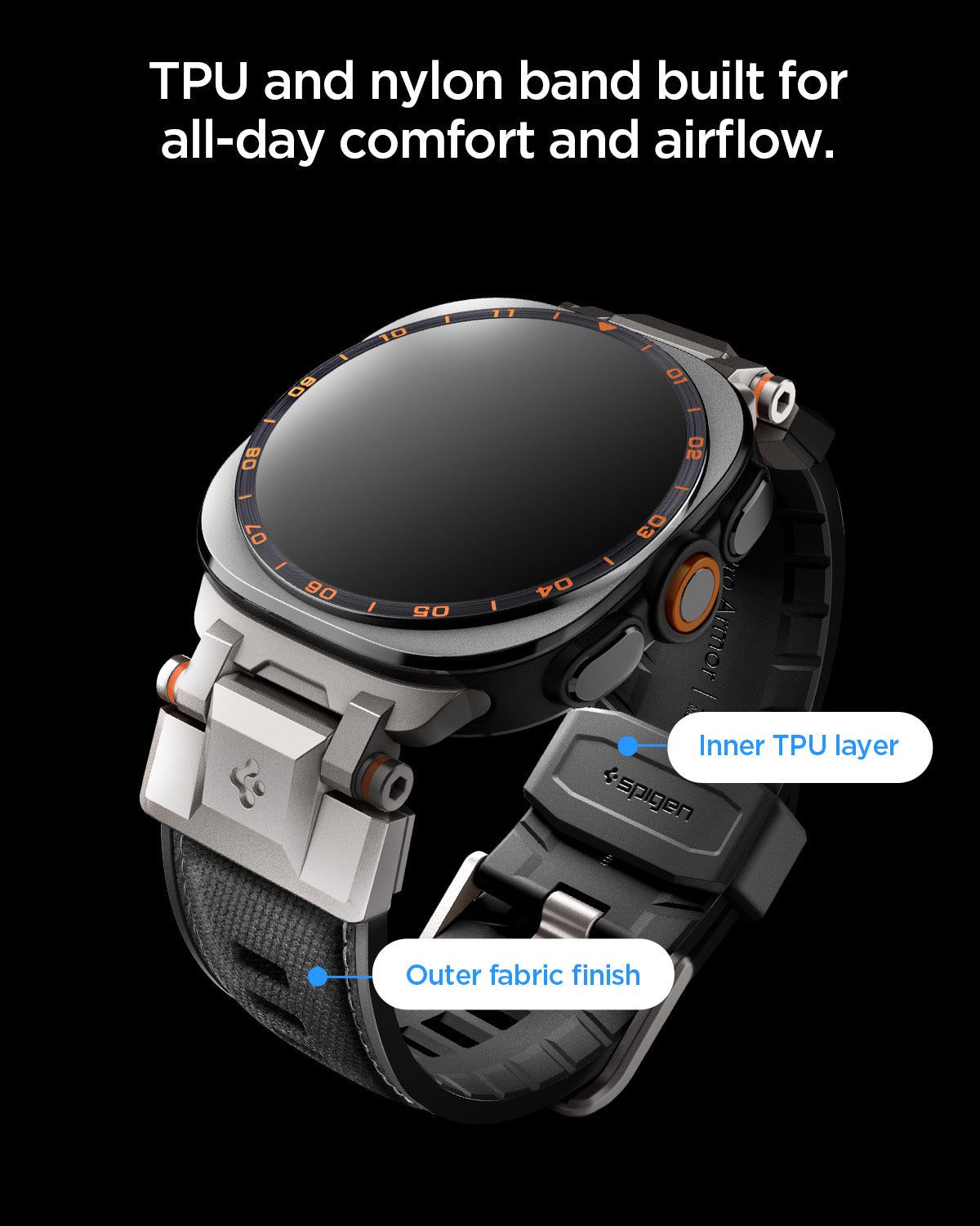 გამძლე strap Spigen DuraPro Armor Galaxy Watch Ultra 1 / 2