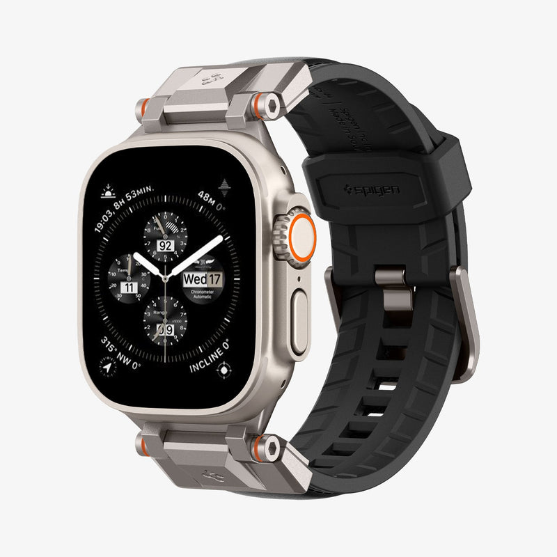 Spigen DuraPro Armor PU Band – პრემიუმ კლასი Apple Watch Ultra-სა და Apple Watch Series-ისთვის, გამძლე და კომფორტული სამაჯური სტილისა და დაცულობისთვის, Strap, Band
