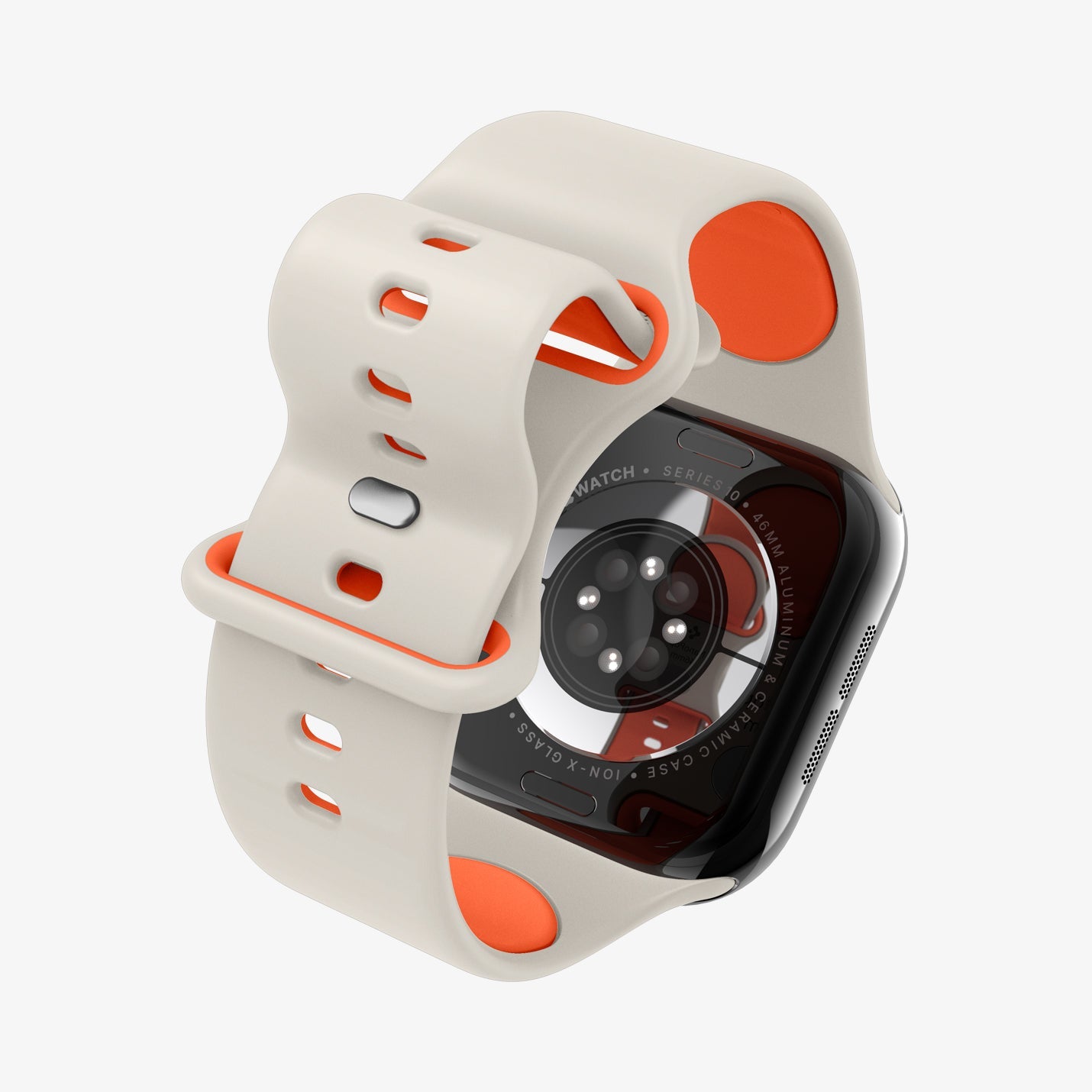 სამაჯური Spigen Nano PoP Band – ბრასლეტი Apple Watch Series 6/7/8/9/10, SE და Ultra 1/2 მოდელებისთვის, თანამედროვე დიზაინითა და გამძლე მასალით.