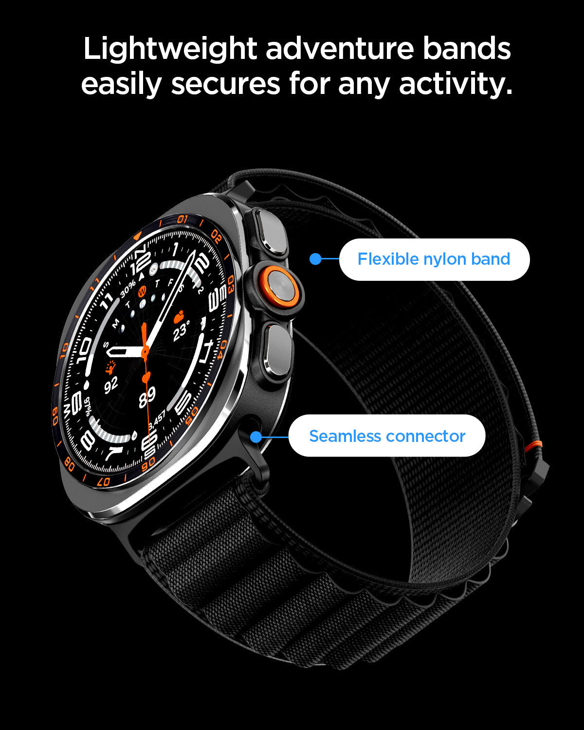 Galaxy Watch Ultra 1 / 2 სამაჯური Spigen WBF1 გამძლე მასალით