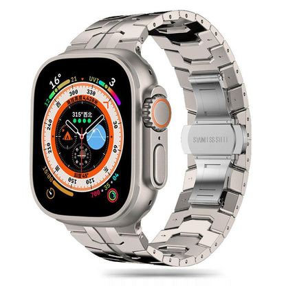 Tech-Protect Stainless Band – უჟანგავი ფოლადის სამაჯური Apple Watch Ultra და Apple Watch Series საათებისთვის, Tech-Protect Stainless Band – stainless steel strap for Apple Watch Ultra and Apple Watch Series