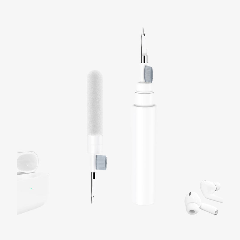 საწმენდი Tech-Protect CS02 Cleaner Set 3in1 – AirPods და Galaxy Buds ყურსასმენების ბალიშებისა და ზედაპირების დასაცავად და გასაწმენდად.