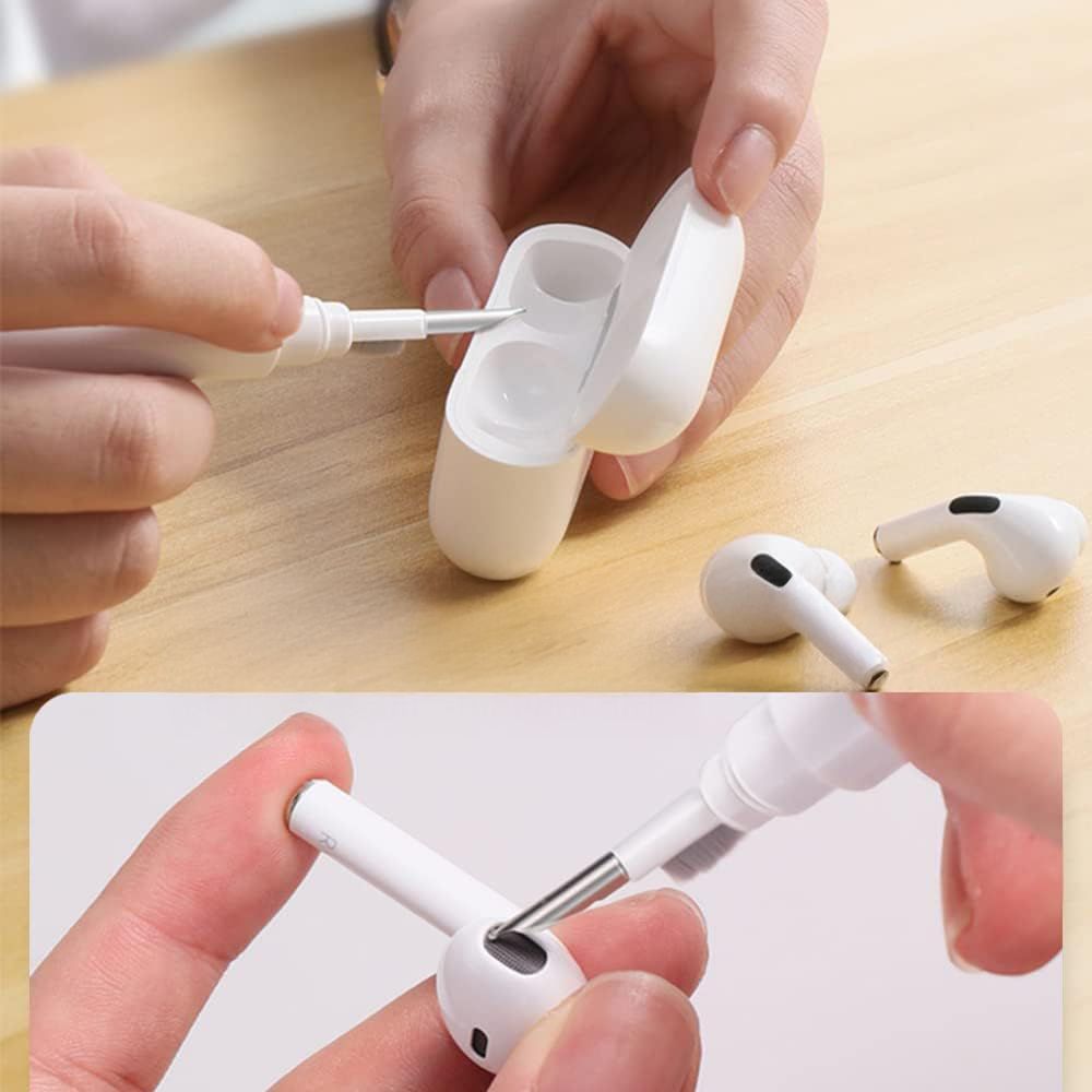 საწმენდი Tech-Protect CS02 Cleaner Set 3in1 – AirPods და Galaxy Buds ყურსასმენების ბალიშებისა და ზედაპირების დასაცავად და გასაწმენდად.