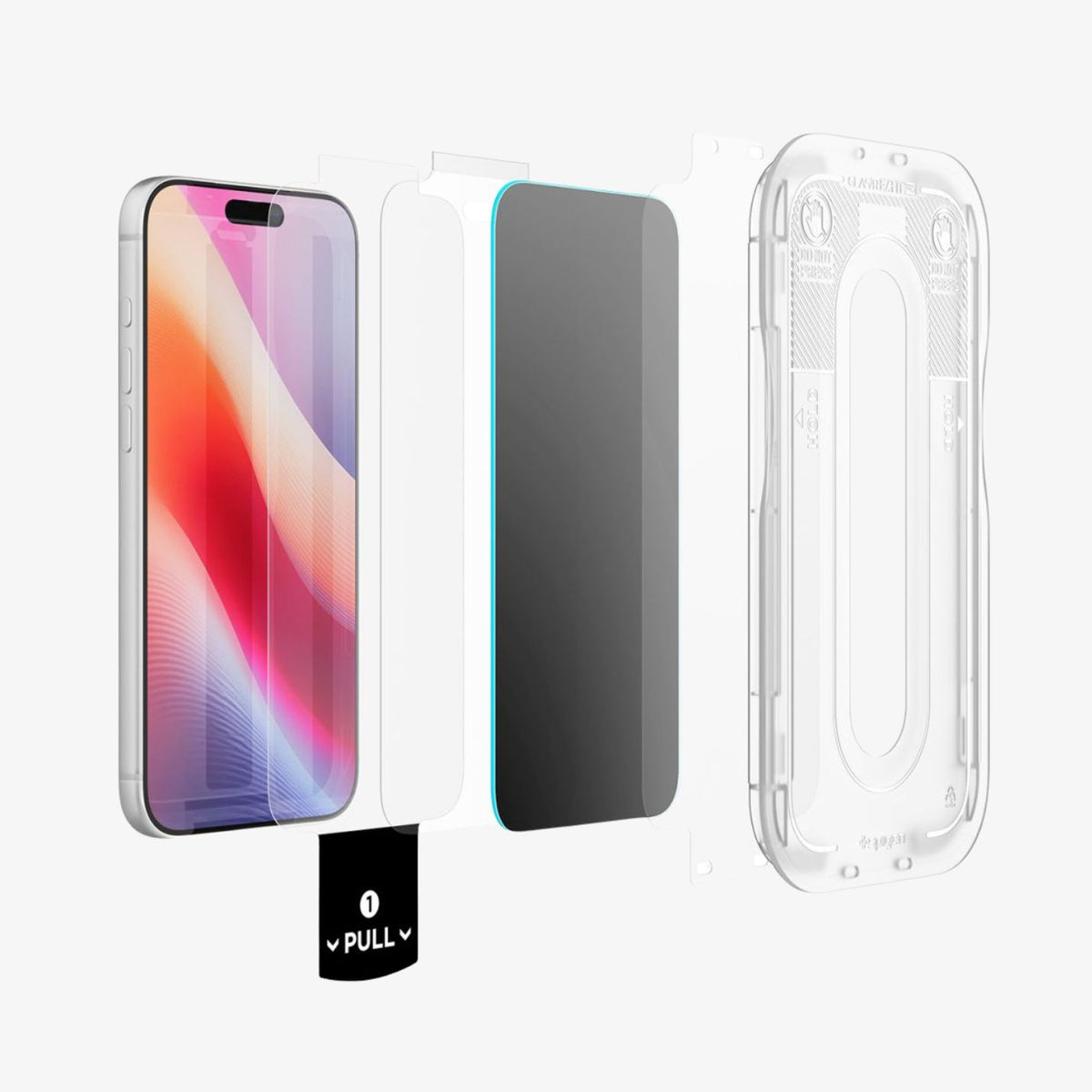 iPhone 18 Pro Privacy ეკრანის დამცავი Spigen AluminaCore ტექნოლოგიით