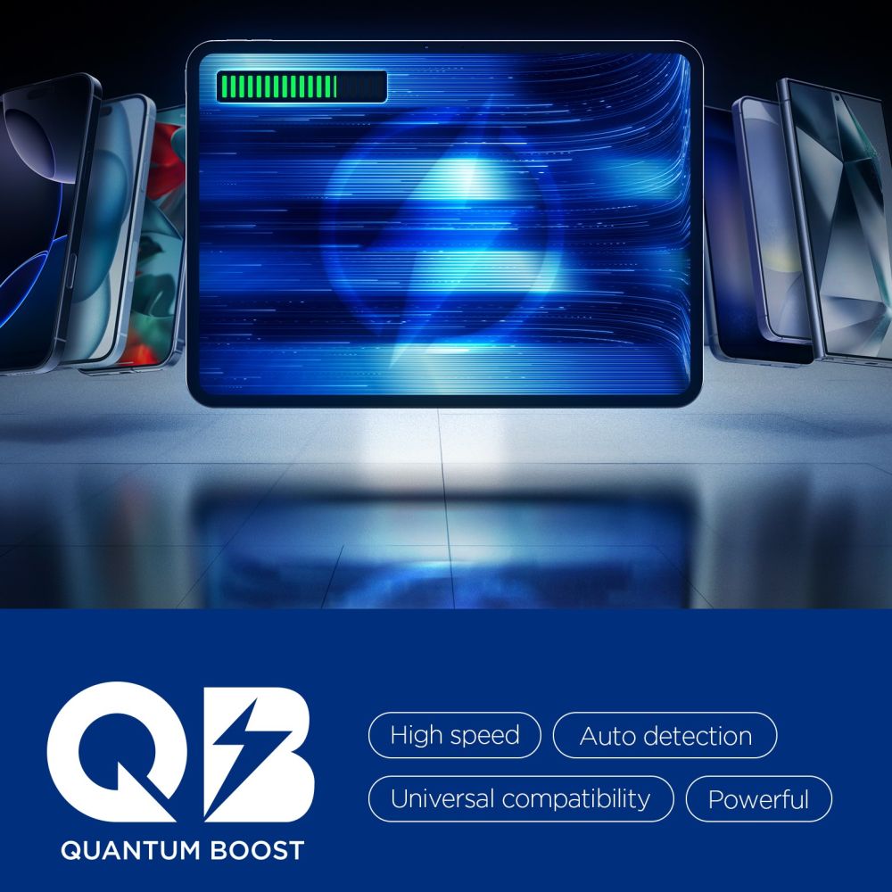 Spigen Essential 3-Port 67W სწრაფი დამტენი ადაპტერი სამი პორტით და პრემიუმ დიზაინით.