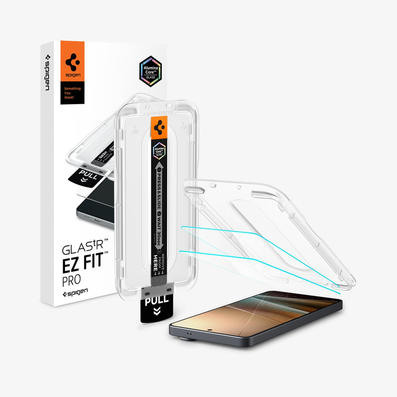 Spigen GLAS.tR EZ Fit Pro ეკრანის დამცავი Galaxy S26 Ultra ბრონი შუშით