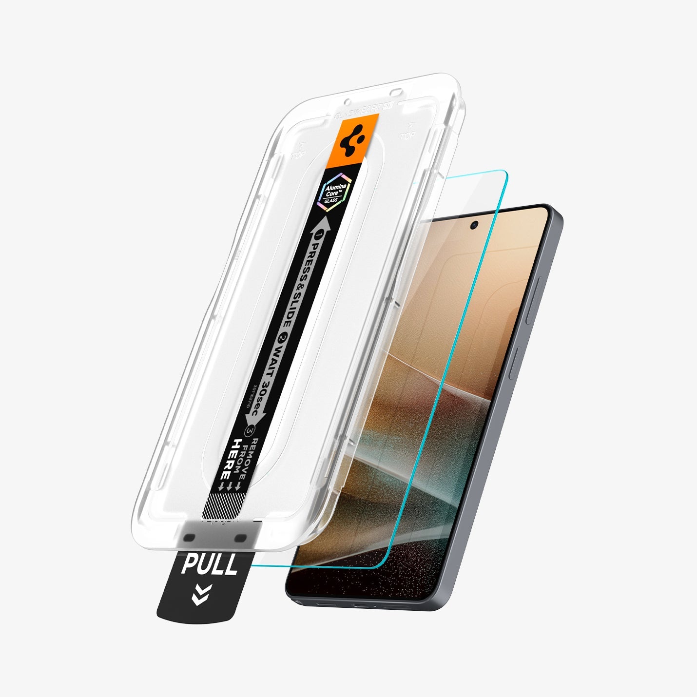 Galaxy S26 Ultra შუშა ეკრანის დამცავი შავი კანტების გარეშე