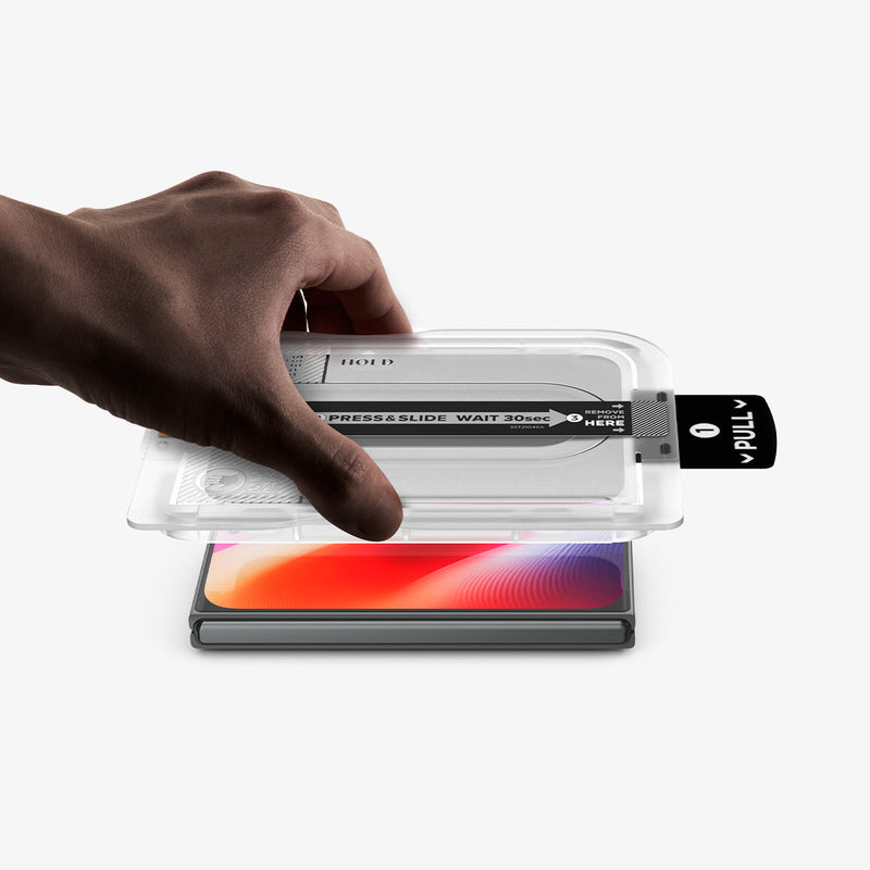 iPhone Duo Privacy ეკრანის ბრონი Spigen შავი კანტების გარეშე