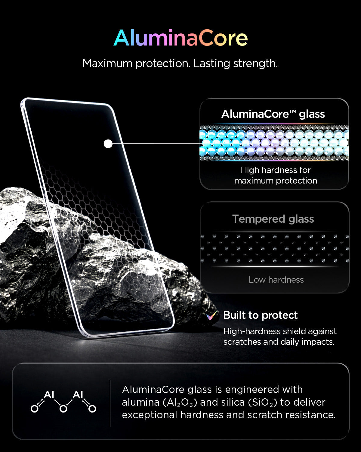 iPhone Duo დამცავი ბრონი Spigen EZ Fit Pro HD AC გვერდიდან შეზღუდული ხილვადობით