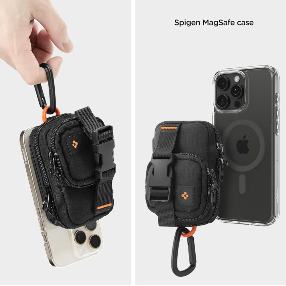 Spigen Snap Zip MagSafe Card Holder – მაგნიტური პრემიუმ კლასის საფულე , მაგსეიფ აქსესუარი