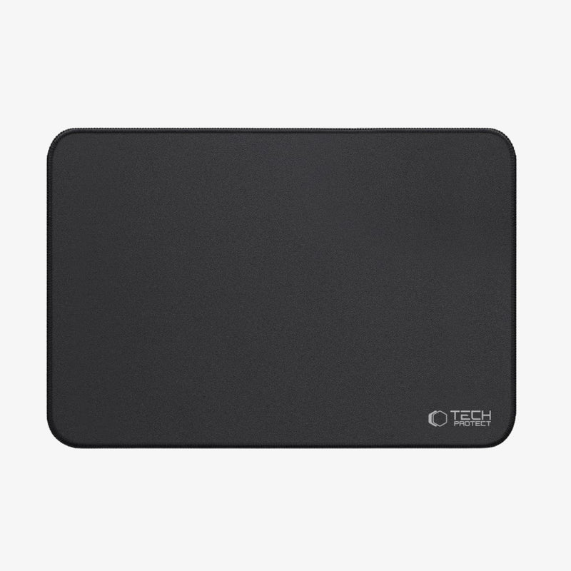 მყარი და კომფორტული მაუსის დასადები Tech-Protect A100 – შავი მაუს პადი 35x25 სმ ზომით.