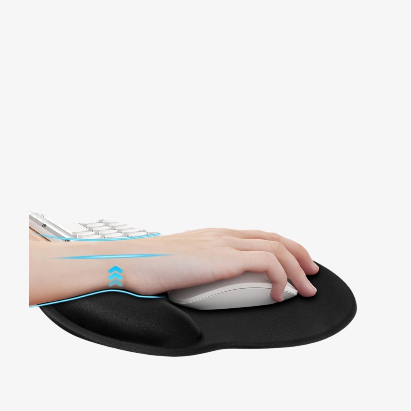 Tech-Protect A200 მაუს პადი გელის ხელის დასაყრდენით – ერგონომიული და კომფორტული მაუსის დასადები 25x22.5 სმ.