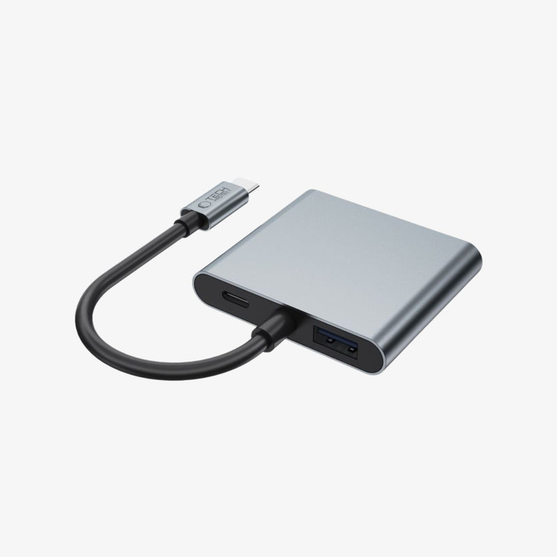 USB-C Hub Tech-Protect HB08 4K 60Hz HDMI მხარდაჭერით