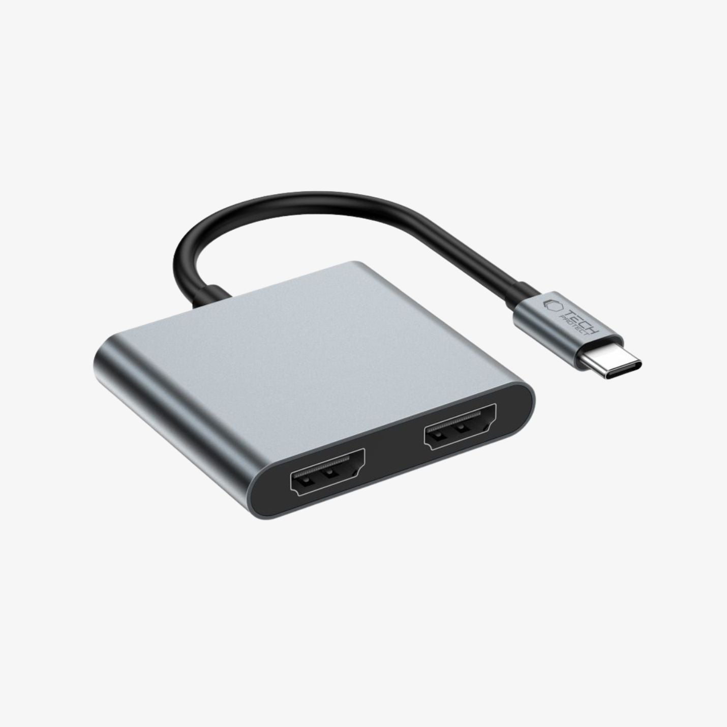 Tech-Protect HB08 მრავალპორტიანი USB-C ჰაბი Space Grey