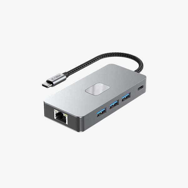 ადაპტერი Tech-Protect HUB 9 in 1 ( Type-C to 3xUSB / HDMI / SD/TF / PD100W / RJ45 )