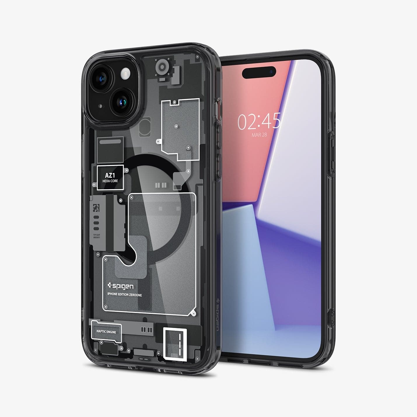 ქეისი Spigen Zero One With MagSafe iPhone 15 - განსხვავებული ჩასადები პრემიუმ კლასის მასალით, Spigen Zero One With MagSafe iPhone 15 Case - a unique case with premium materials