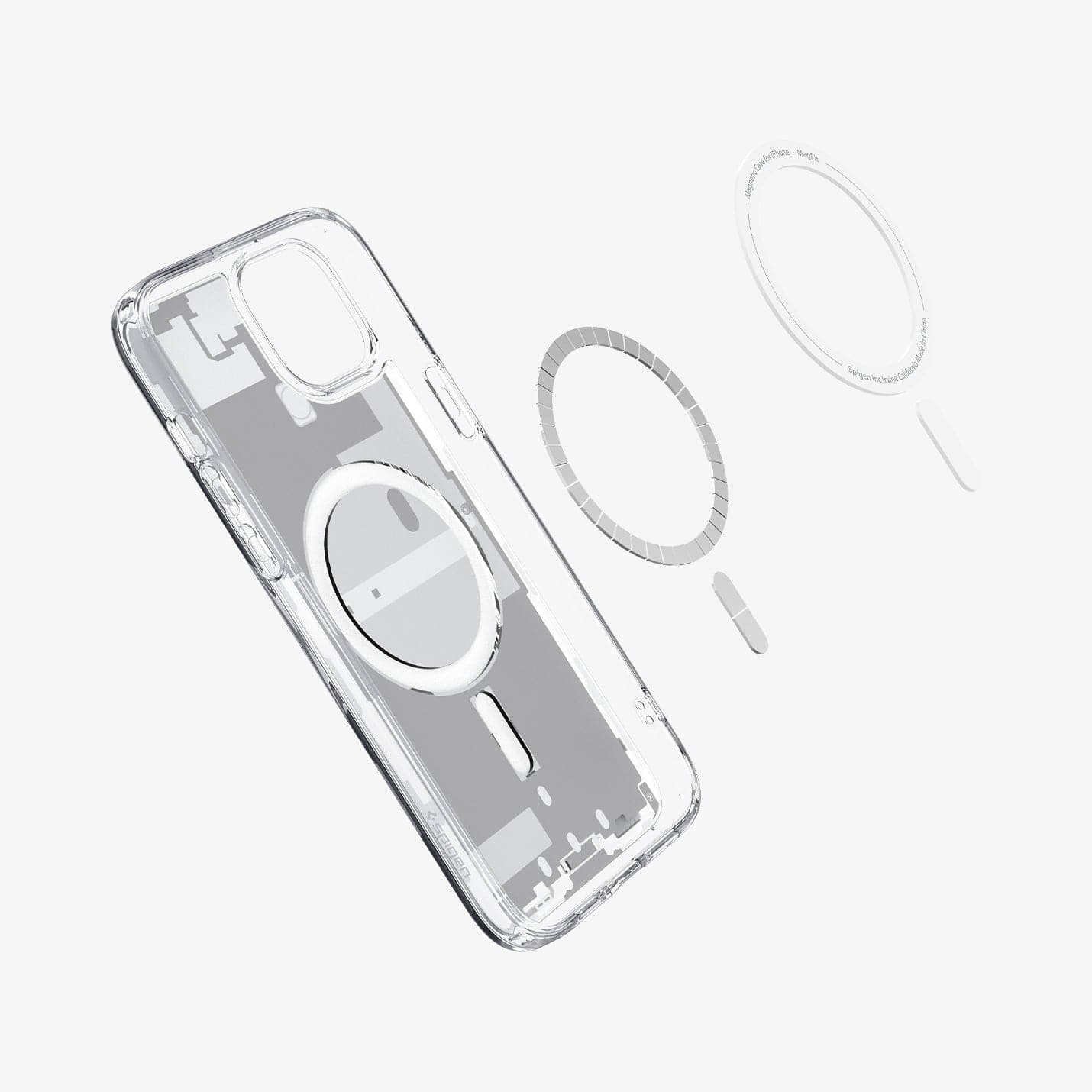 ქეისი Spigen Zero One With MagSafe iPhone 15 Plus - განსხვავებული ჩასადები პრემიუმ კლასის მასალით, Spigen Zero One With MagSafe iPhone 15 Plus Case - a unique case with premium materials