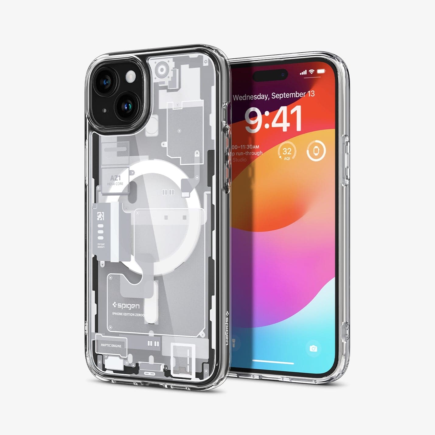 ქეისი Spigen Zero One With MagSafe iPhone 15 Plus - განსხვავებული ჩასადები პრემიუმ კლასის მასალით, Spigen Zero One With MagSafe iPhone 15 Plus Case - a unique case with premium materials