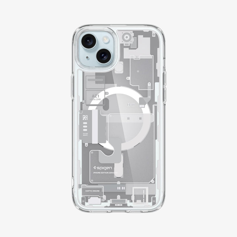 ქეისი Spigen Zero One With MagSafe iPhone 15 Plus - განსხვავებული ჩასადები პრემიუმ კლასის მასალით, Spigen Zero One With MagSafe iPhone 15 Plus Case - a unique case with premium materials
